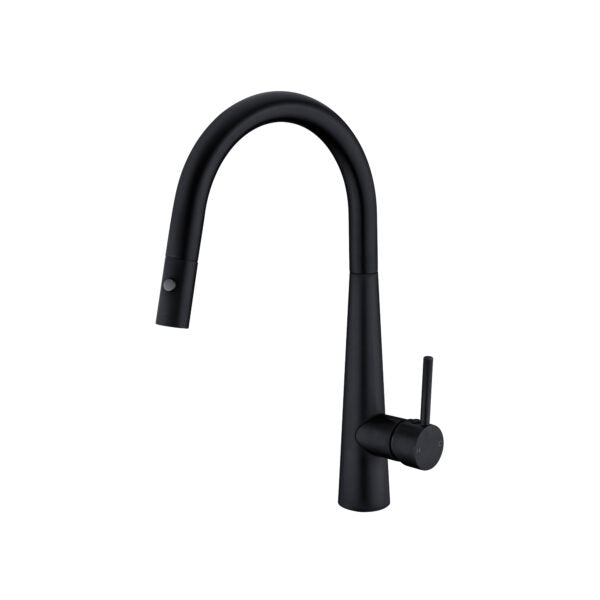 Dolce | Matte Black Kitchen Pull  Out Sink  Mixer With Vegie Spray Function