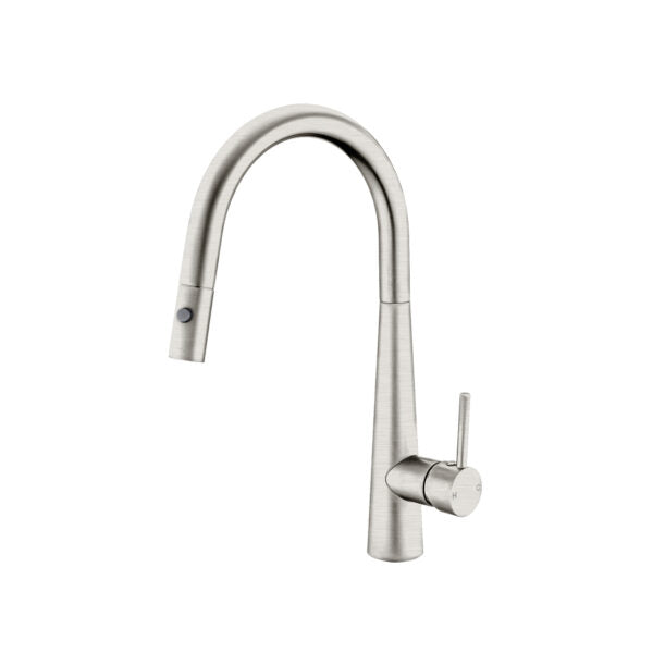 Dolce | Brushed Nickel Kitchen Pull  Out Sink  Mixer With Vegie Spray Function