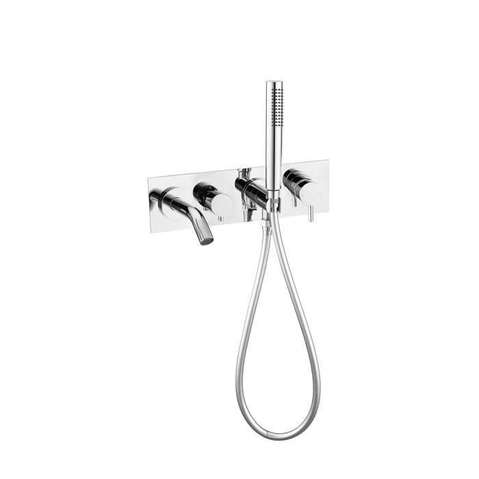 Mecca | Wall Mounted Bath Mixer with Handshower