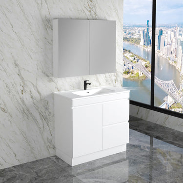 Less | 900mm Vanity Gloss White