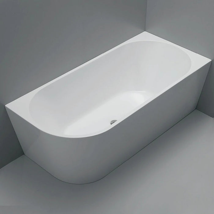 Dimitri | 1500 mm Right Corner Acrylic Free Standing Back To Wall Bath Tub