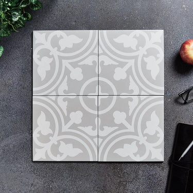 Picasso Shadow Grey 200 x 200 Feature Tile