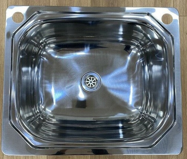 600 x 500 x 230mm Kitchen/ Laundry Stainless Steel Drop In Sink