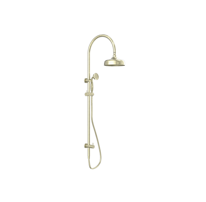 York | Aged Brass win Shower With Metal Hand Shower
