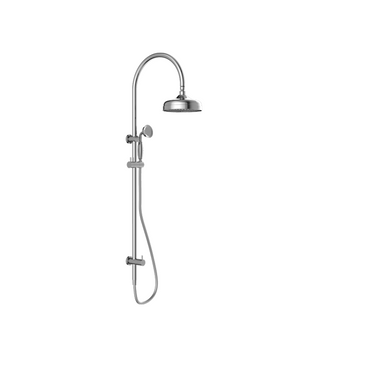 York | Chrome Twin Shower With Metal Hand Shower