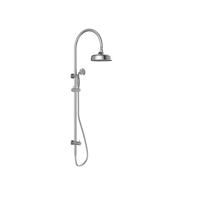 York |  Chrome Twin Shower With Metal Hand Shower