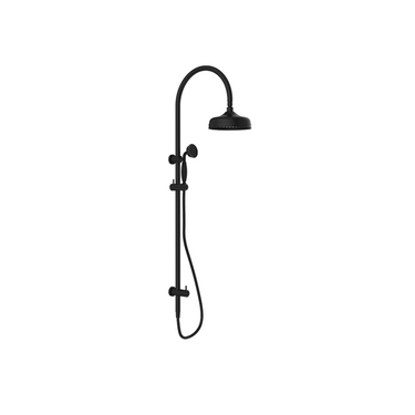 York |  Black Twin Shower With Metal Hand Shower