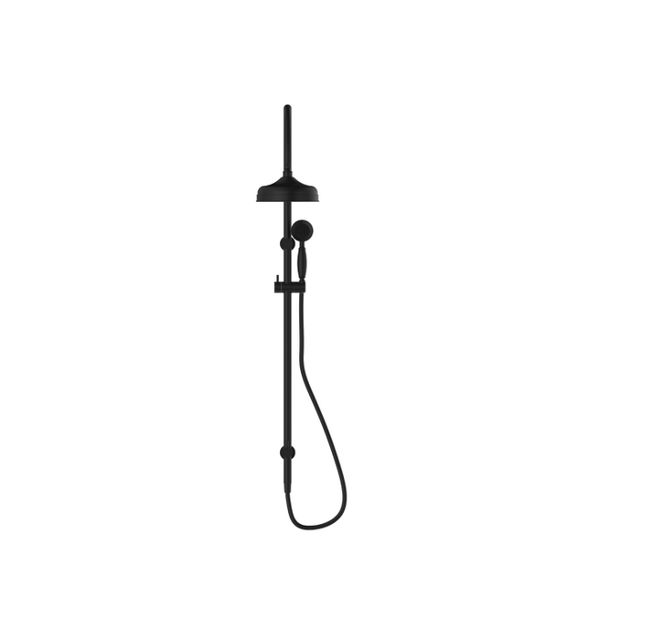 York |  Black Twin Shower With Metal Hand Shower