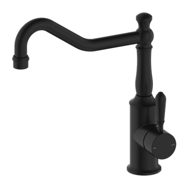 York  | Black Kitchen Mixer Hook Spout With Metal Lever