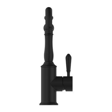 York  | Black Kitchen Mixer Hook Spout With Metal Lever