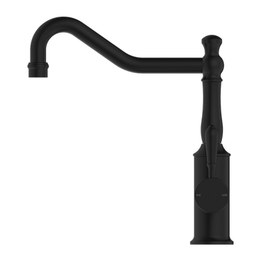 York  | Black Kitchen Mixer Hook Spout With Metal Lever