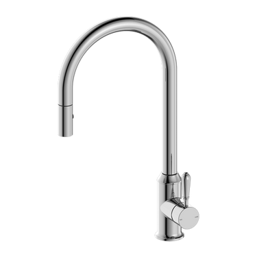 York | Chrome |Pull Out Sink Mixer With Vegie Spray Function With Metal Lever