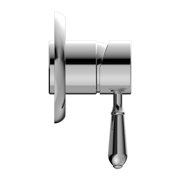 York | Chrome Shower Mixer With Metal Lever