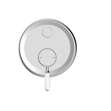 York | Chrome Shower Mixer With Divertor With Metal Lever