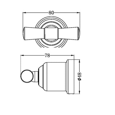 York | Chrome Robe Hook