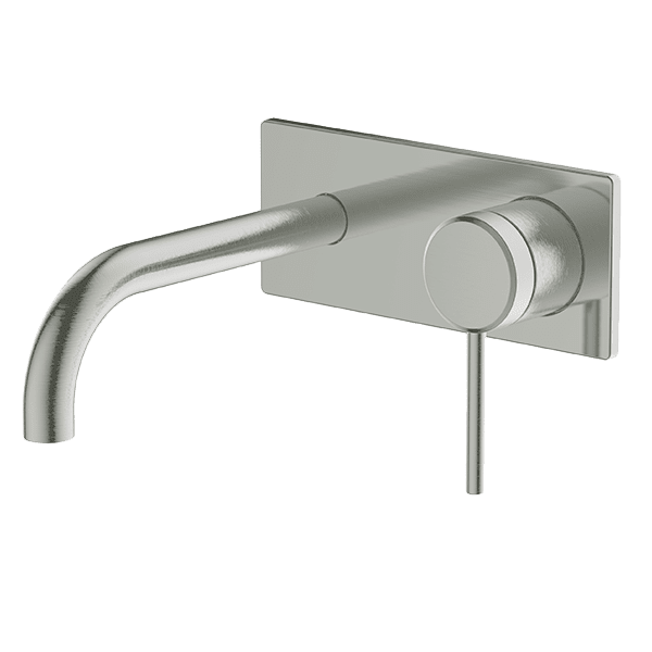 Poco | Brushed Nickel  Wall Basin/Bath Set 165mm