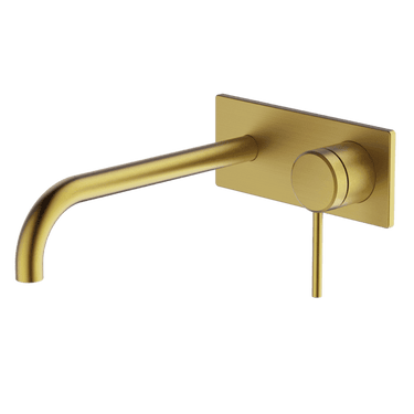 Gareth Ashton | Poco Brushed Brass Wall Basin/Bath Set 220mm