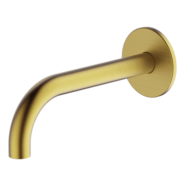 Poco | Brushed Brass Basin Spout 165mm