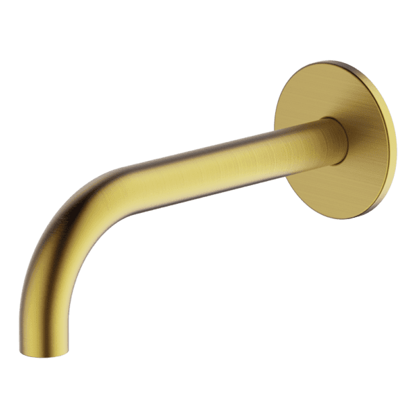 Poco | Brushed Brass Basin Spout 165mm
