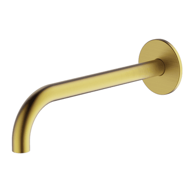 Poco | Brushed Brass Basin Spout 220mm