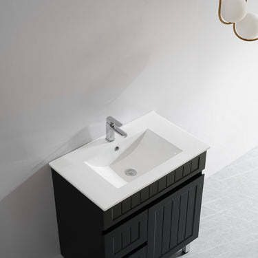 Acacia | 900 Matte Black Single Bowl Vanity On Legs