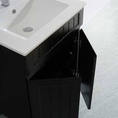 Acacia | 600 Mate Black Single Bowl Vanity Leg