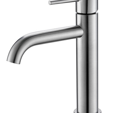 Divine | Brushed Nickel High Rise Basin Mixer