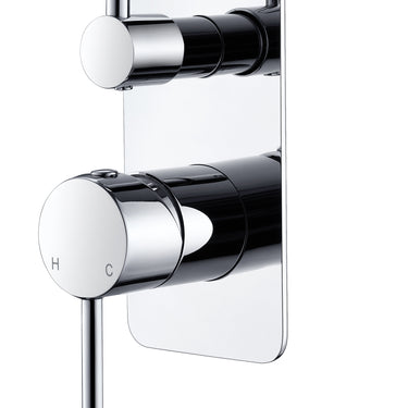 Divine | Chrome Shower & Bath Wall mixer Diverter