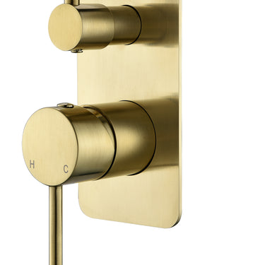 Divine | Brushed Bronze Shower Wall Mixer Diverter