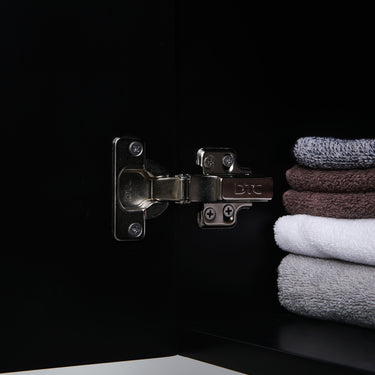 Acacia | 600 Mate Black Single Bowl Wall Hung Vanity