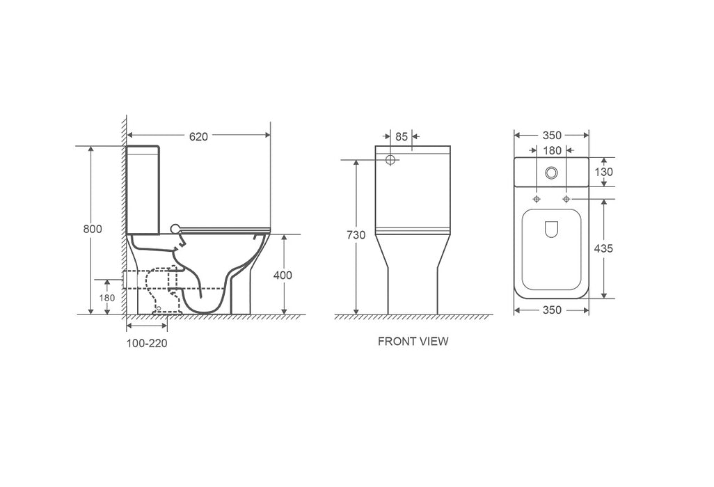 Aria | Rimless R&T Internals Wall Faced Toilet