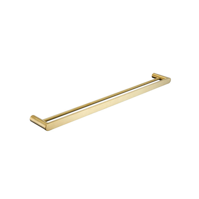 Elite | Double Towel Rail 800mm Brushed Gold