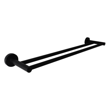 Miro | Matte Black Double Towel Rail 600mm