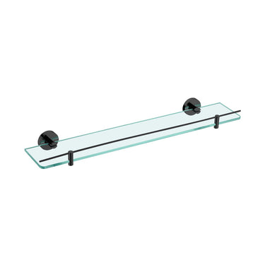 Miro | Matte Black Glass Shower Shelf