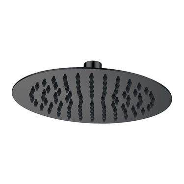 Elite | Round Matte Black Shower Head 200mm