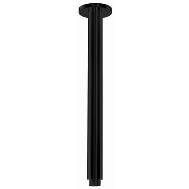 Elite | Matte Black Round Ceiling Shower Arm 450mm