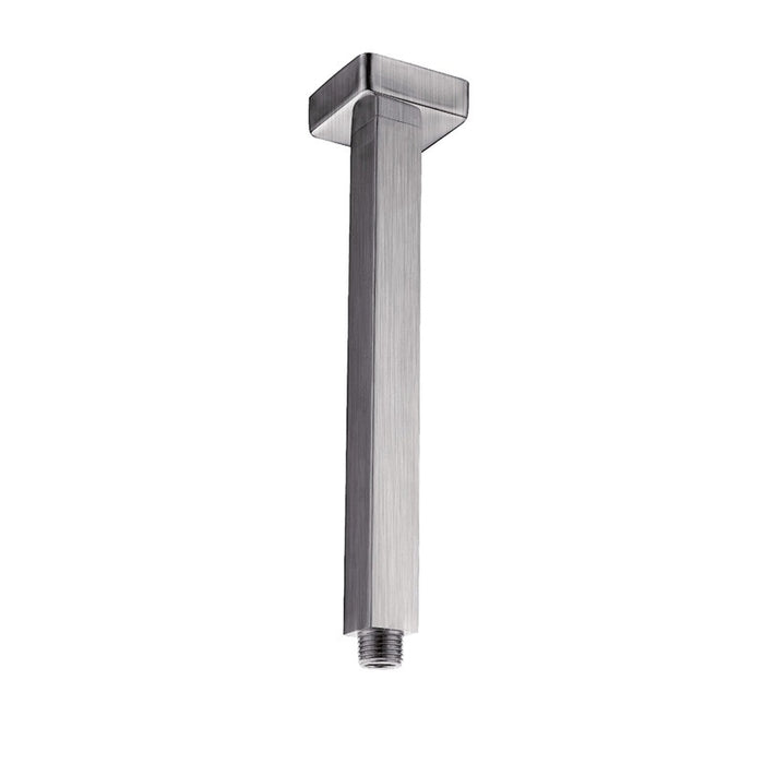 Piazza | Brushed Nickel Square Ceiling Shower Arm 300mm