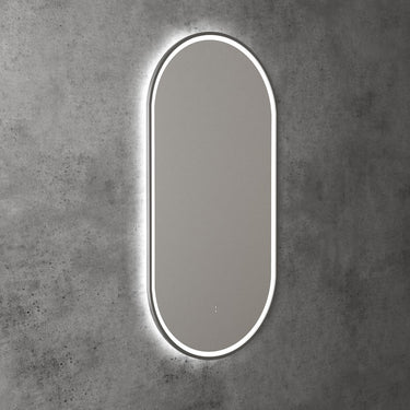 Aulic | Beau Monde Touchless LED Mirror with Gun Metal Grey Frame