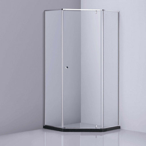 1000 mm Diamond Framed Shower Screen - Acqua Bathrooms