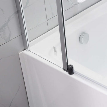 1000 x 1400 mm Pivot Frameless Over Bath Screen - Acqua Bathrooms
