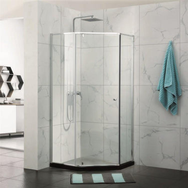 1000 mm Diamond Framed Shower Screen - Acqua Bathrooms