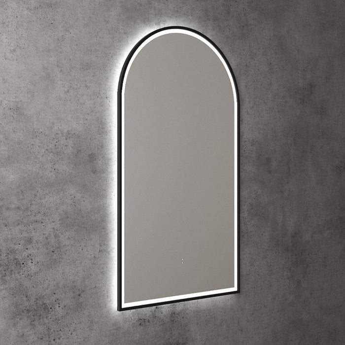 Aulic | Canterbury Touchless LED Mirror with Matte Black Frame