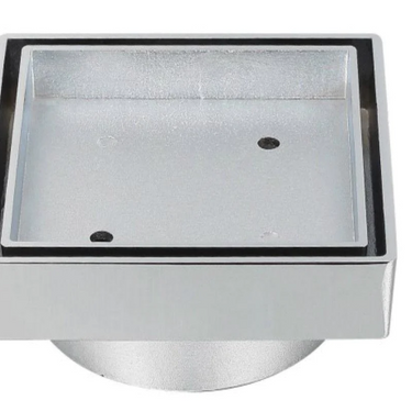 100 mm | Chrome  Tile Insert Floor Waste