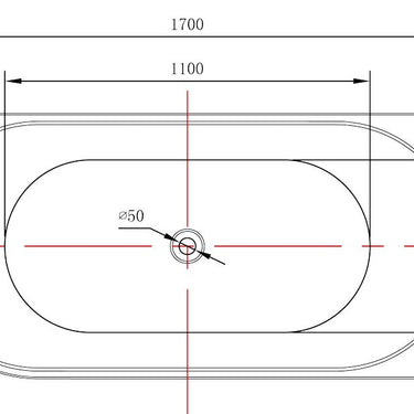 Dimitri | 1700 mm Right Corner Acrylic Free Standing Back To Wall Bath Tub