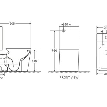 MERCIO | Enox Back-to-Wall Toilet Suite