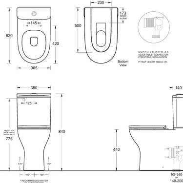 Emilia | Johnson Suisse XTRA Ambulant Rimless Toilet Suite