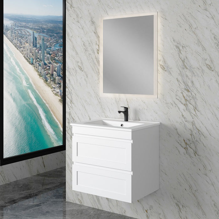 Hawaii | 600mm Vanity Matte White Double Draw