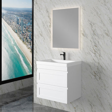 Hawaii | 600mm Vanity Matte White Double Draw