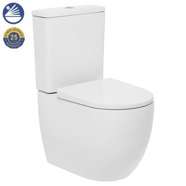 Gemelli | Flush To Wall Rimless Toilet Suite