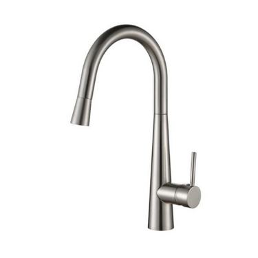 Brush Nickel | Pull-Out Gooseneck Kitchen Mixer